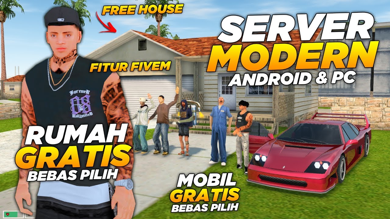 SERVER GTA ROLEPLAY TERBARU ANDROID FITUR MODERN REALISTIS !! REVIEW SERVER GTA SAMP