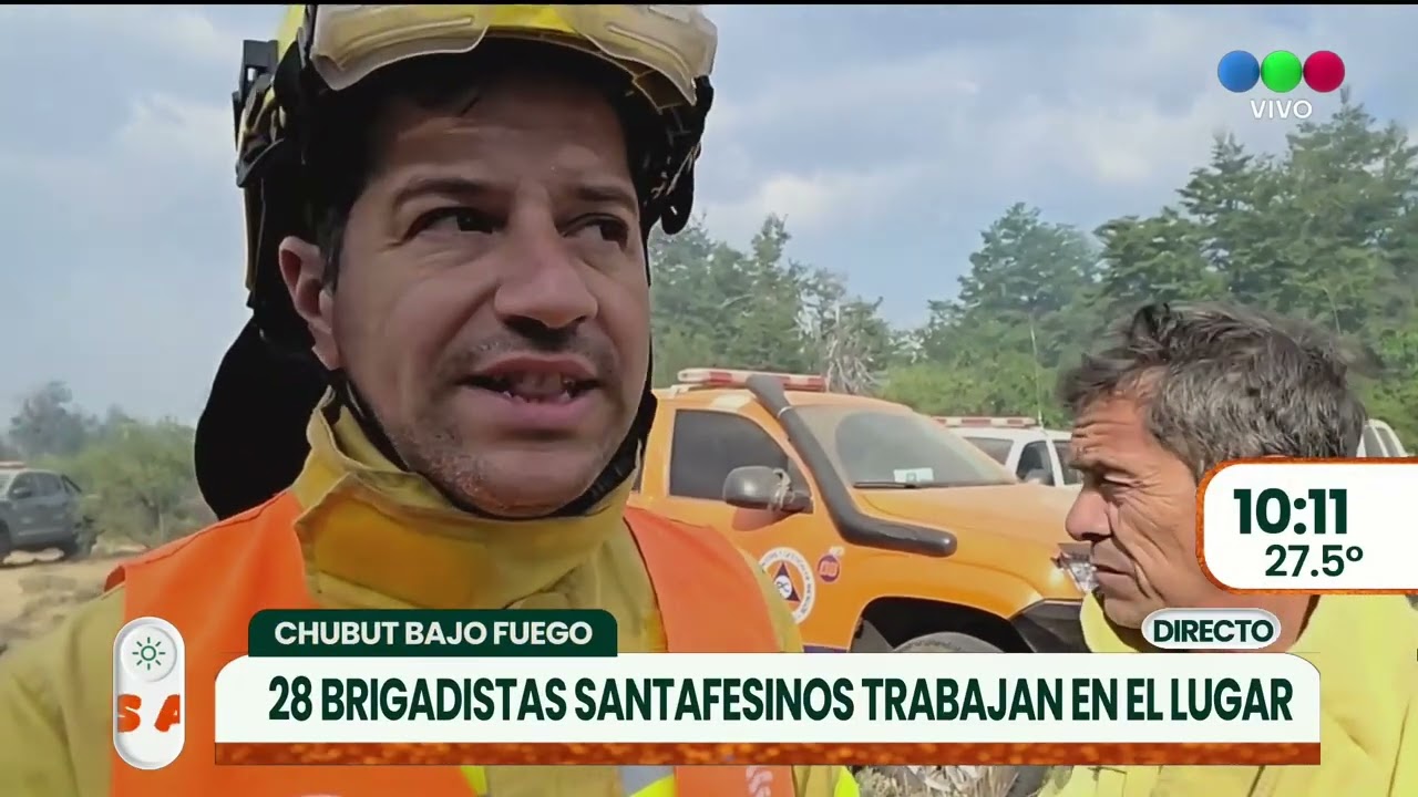 Brigadistas santafesinos combaten los incendios ► TELEFE ROSARIO