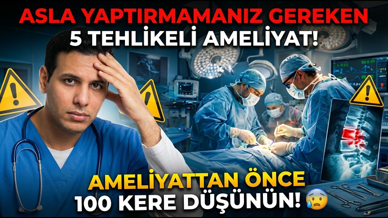Hiçbir Doktor Bu 5 Ameliyatı Kendine Yapmıyor Ama Size Söylenmiyor!