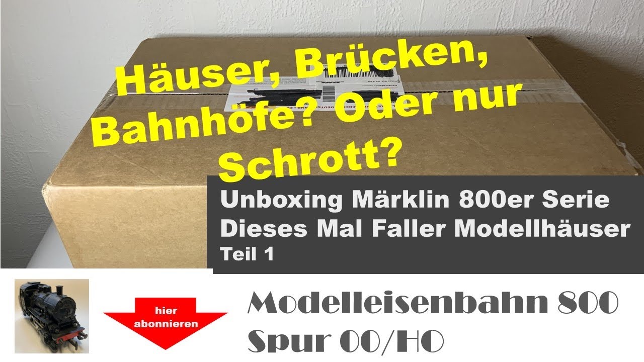 Unboxing Märklin 800,... nee, diesmal Faller aus den 50er Jahren. Alles gut, oder nur noch Schrott?