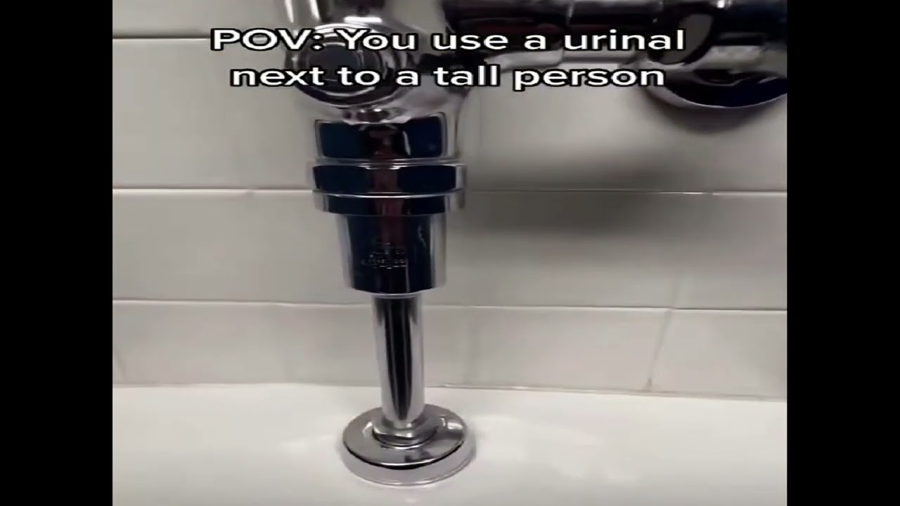 POV: You Use A Urinal Next To A Tall Person