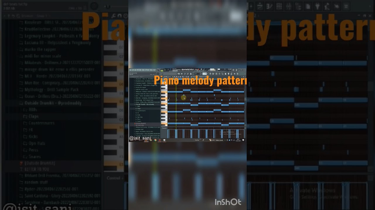 How to make piano melodies like @ghostyufo and @DefBeats #ofb #how #drill beats #sanimadethis