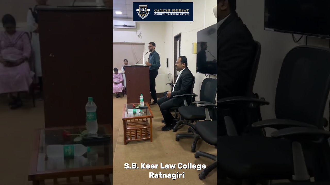 Judicial Service Preparation - Lecture at S.B. Keer Law College , Ratnagiri  #judicialservices