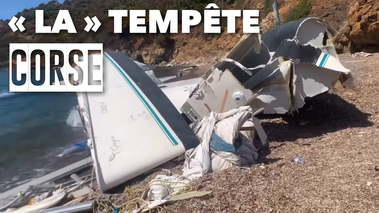 CORSE ARCHIVE  DE LA TEMPÊTE DE TYPE ARCUS 2022, VENT A +200km/h
