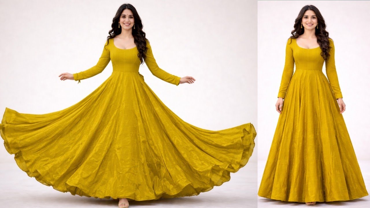 Trendy🔥Anarkali kurti cutting and stitching/anarkali dress design/anarkali frock/Anarkali kurti 