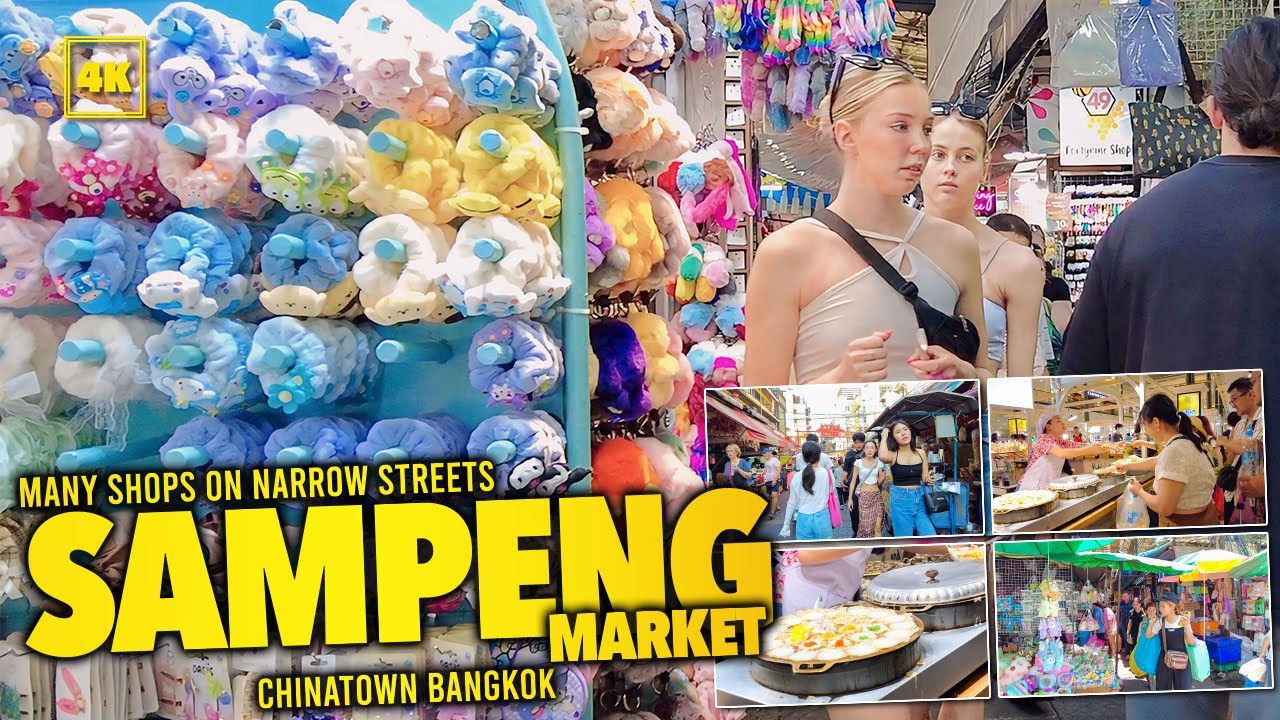 SAMPENG MARKET / Many shops in a narrow alley! / ChinaTown Bangkok