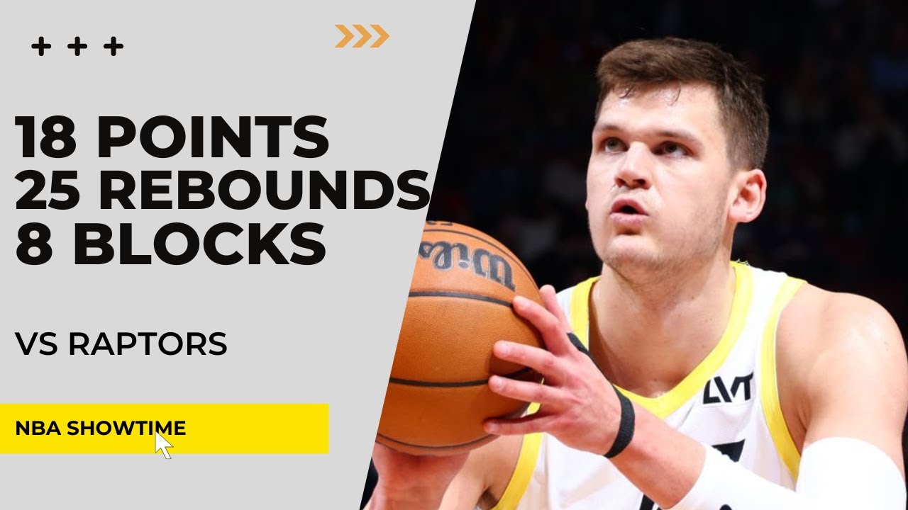 Walker Kessler 18 Points, 25 Rebs, 8 Blocks vs Raptors - Mar 7, 2025 I 2024/25 season