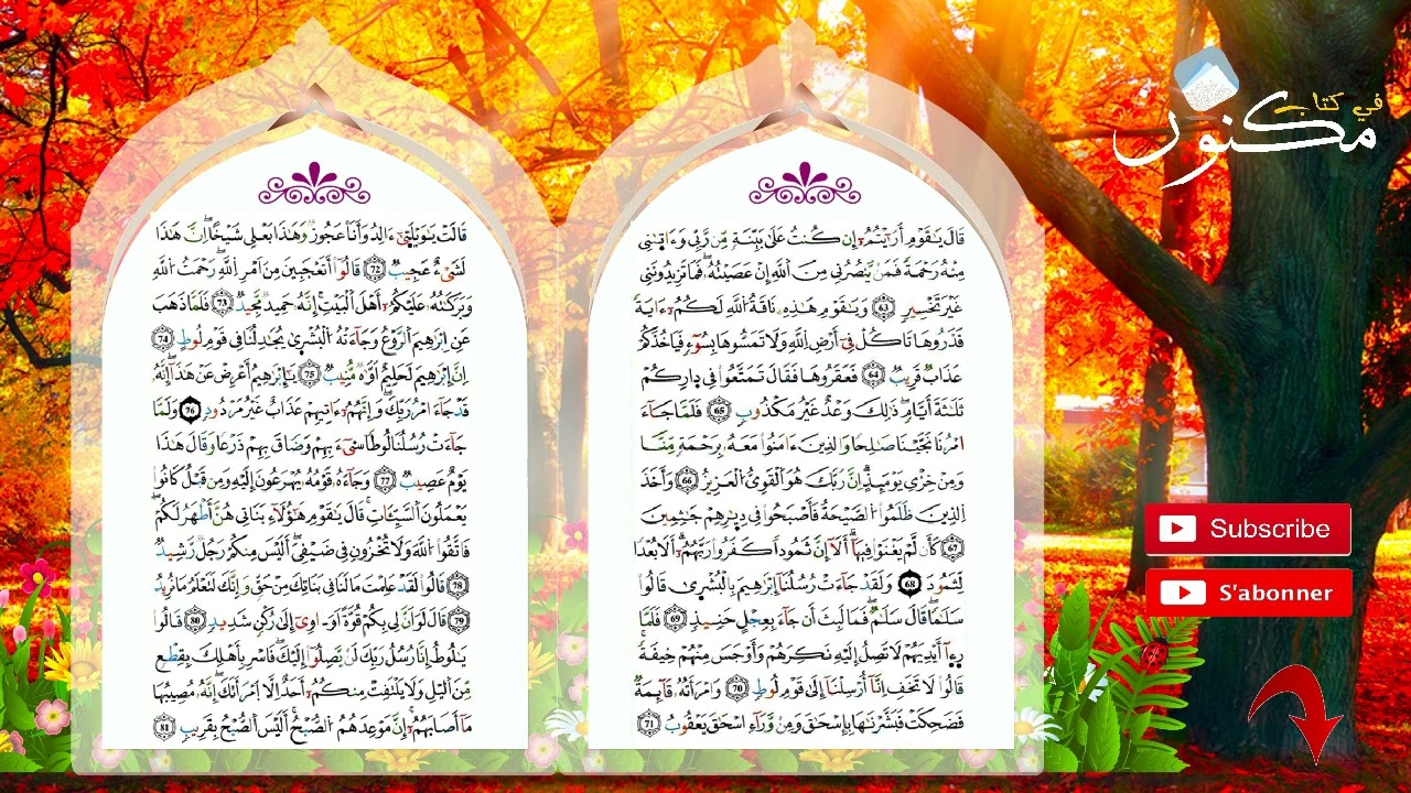 سورة هود حفظ بالتكرار بصوت الشيخ ماهر المعيقلي من الآية 78 إلى الآية 81