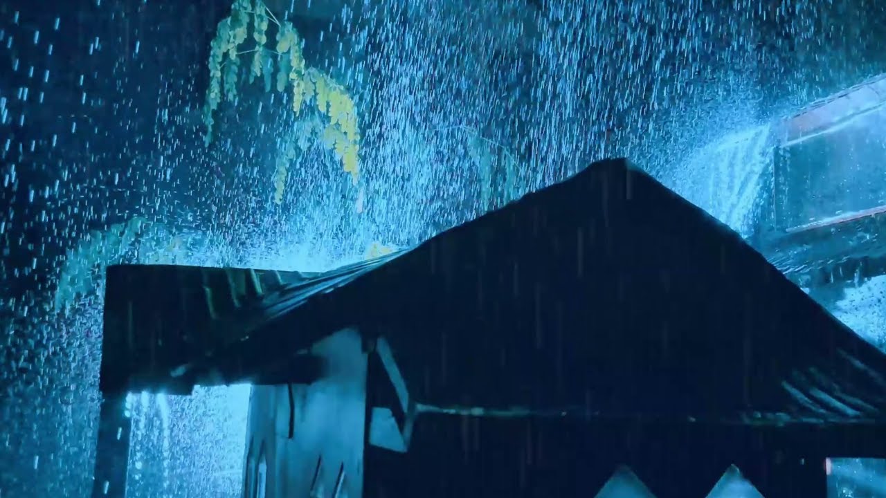 6 Hours of Soft Night Rain on a Tin Roof | Deep Sleep Sounds