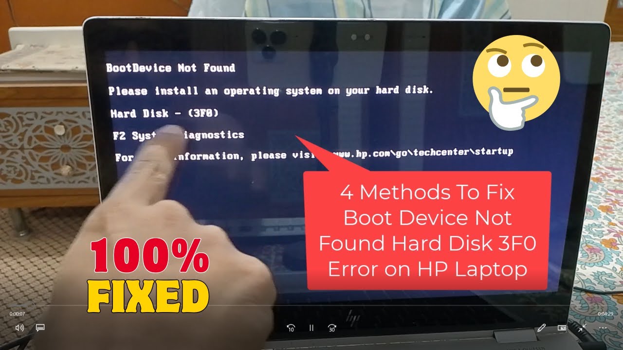 I Fixed Boot Device Not Found Error on My HP Laptop Here's How (4 EASY WAYS)