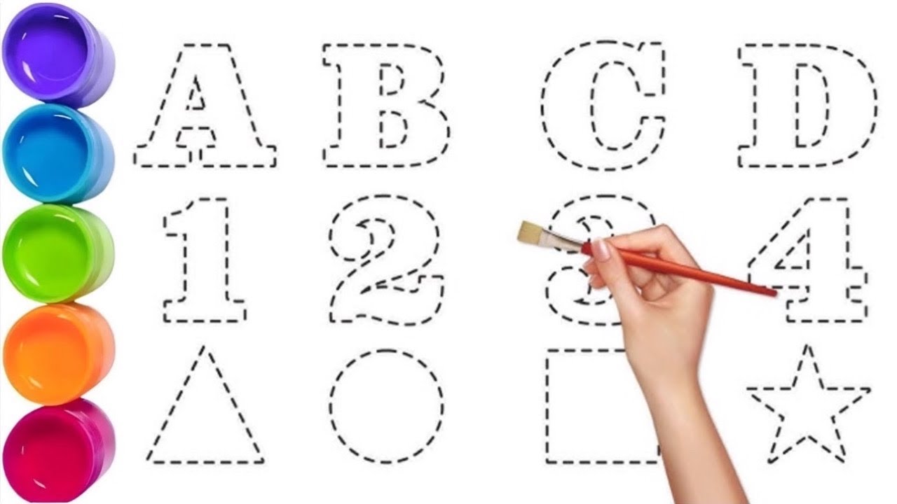 Алфавит ABCD, песенка про алфавит, от А до Я, детские стишки, один, два, три, учимся считать, 123...