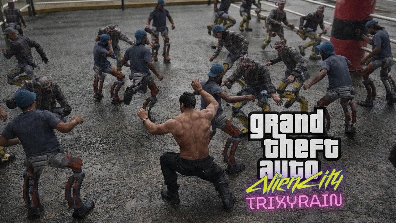 👽 GTA Anderius | Alien City: Часть 5 &mdash; Гонки🏁, БК🥊и зомбатор🧟который не должен попасть в чужие руки!