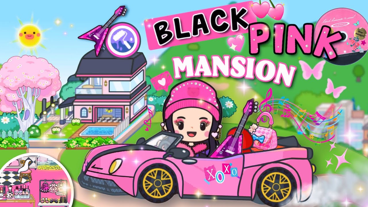 Miga World NEW UPDATE BLACKPINK 🖤🌸MANSION DECORATIOS|NEW FURNITURE| Miga town |tocaboca