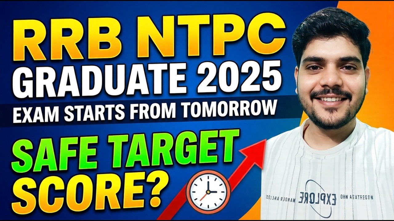 RRB NTPC GRADUATE 2025 || SAFE TARGET SCORE #rrbntpc2025 #rrbmahwal