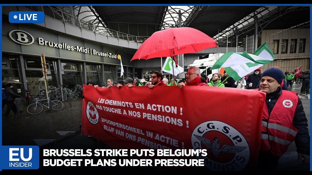 LIVE | Belgian Students and Unions Take Part in National Strike | AA114