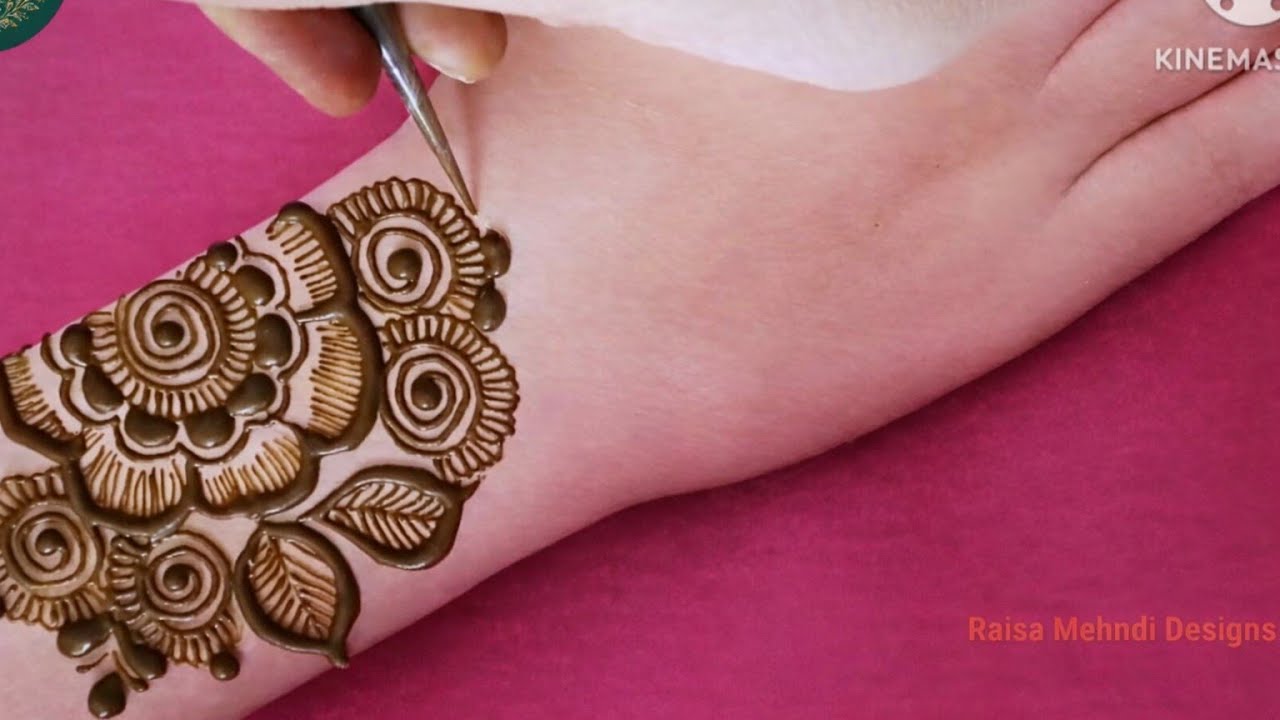 Mehndi designs for front hand | Arabic mehndi design back hand | Finger mehndi design simple