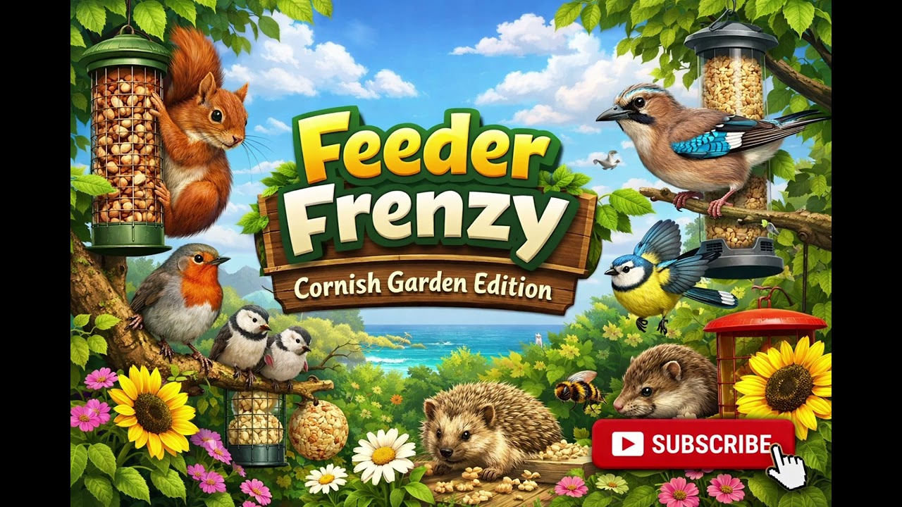 Feeder Frenzy 🐦🐿️ | A Cornish Garden Full of Wildlife