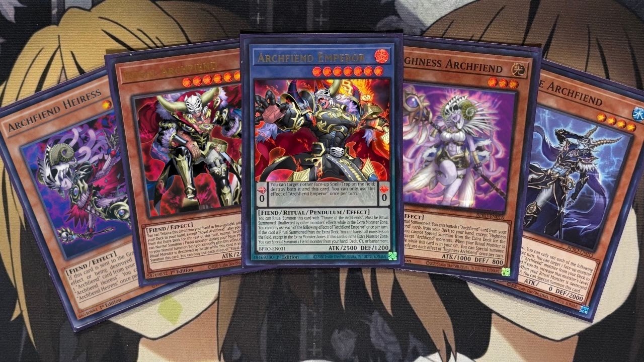 Мой обзор колоды Archfiend для Yu-Gi-Oh! в пост-протоколе Burst Protocol.