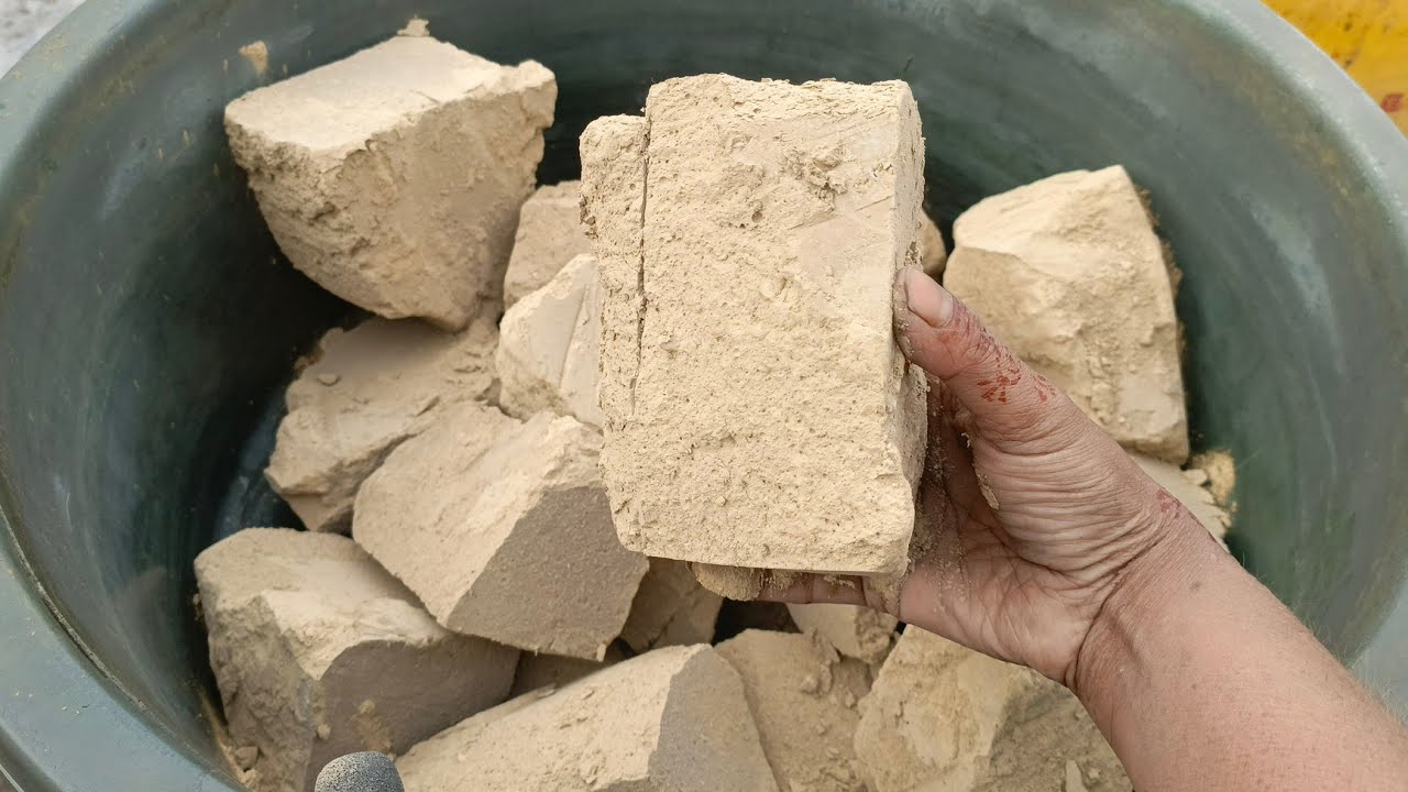 Asmr. Masterpiece anmol mud dirt dry & water crumbling soft fulufy texture