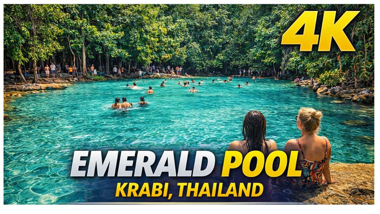 Emerald Pool Krabi Thailand 4K Walking Tour | Scenic Jungle & Natural Pool