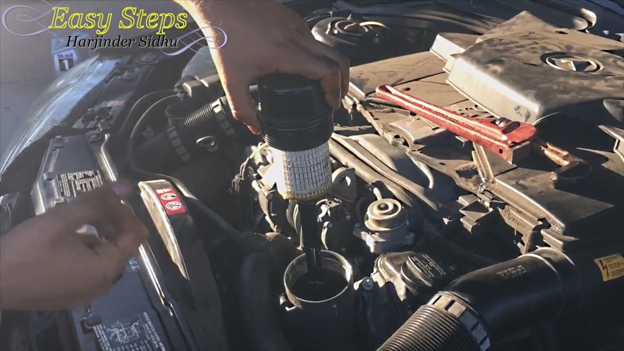 How to Change Engine Oil and Filter on Mercedes S500 | W220