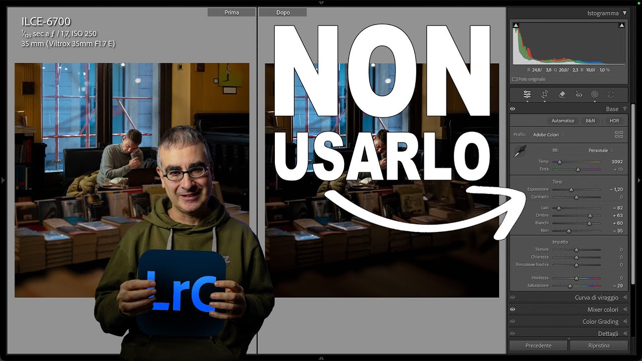 Il Cursore del Contrasto dli Lightroom Classic ti ROVINA le Foto