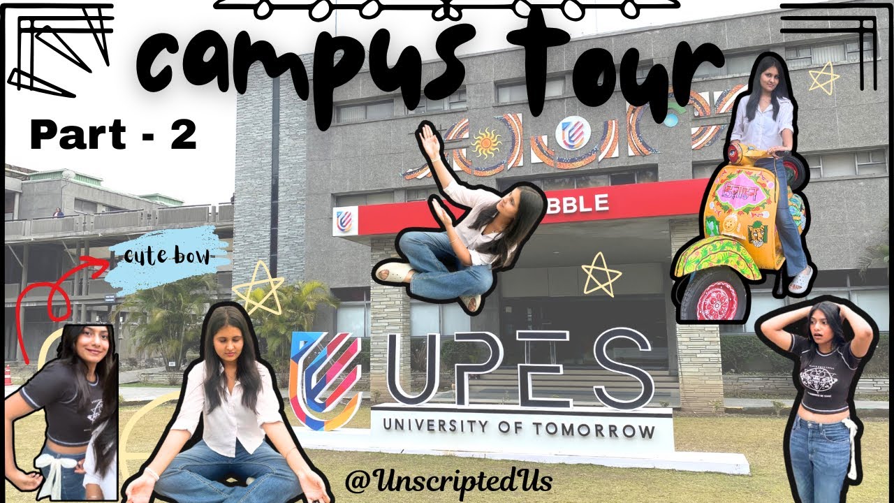 UPES CAMPUS TOUR (PART-2)🦀@UPES/@unscripted_.us06 #dailyvlog #campustour #university #trending