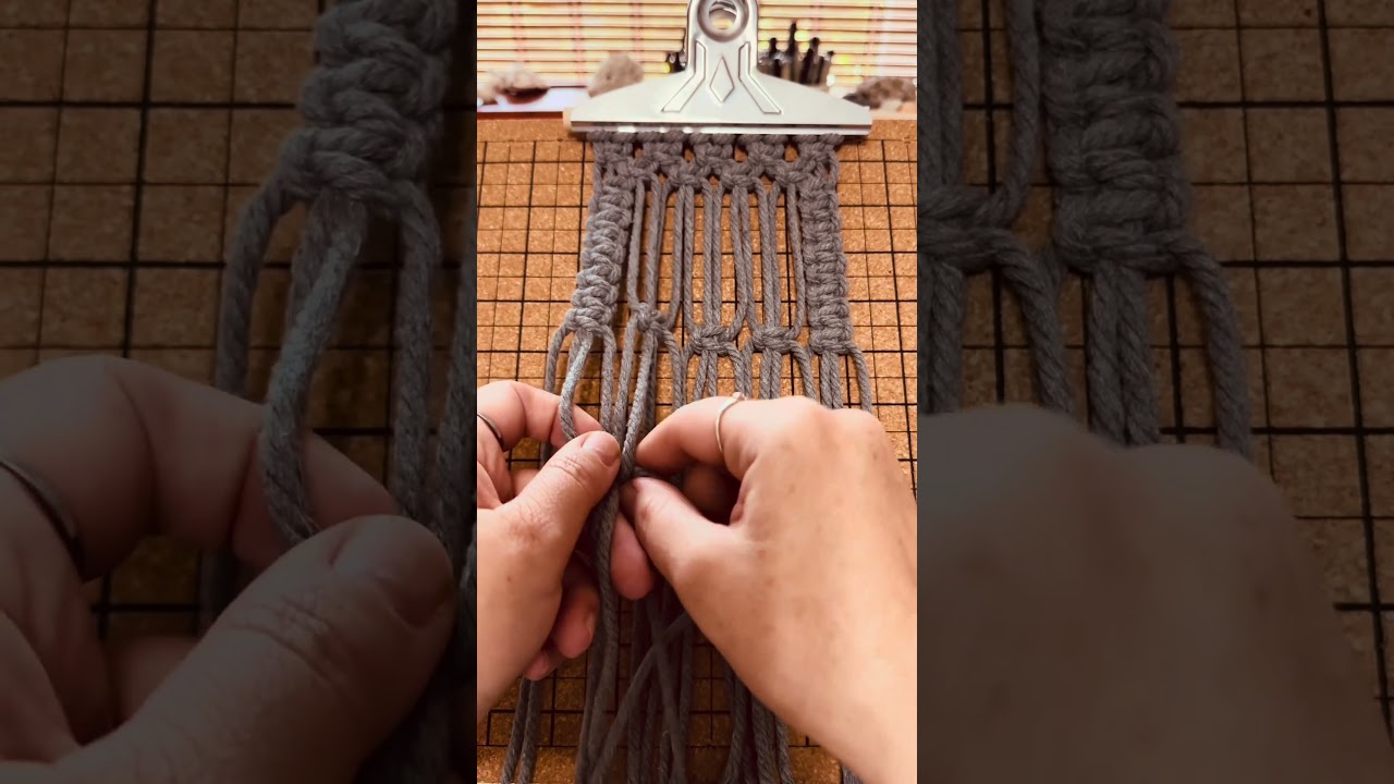 Easy Macrame Photo Hanger DIY 🧶