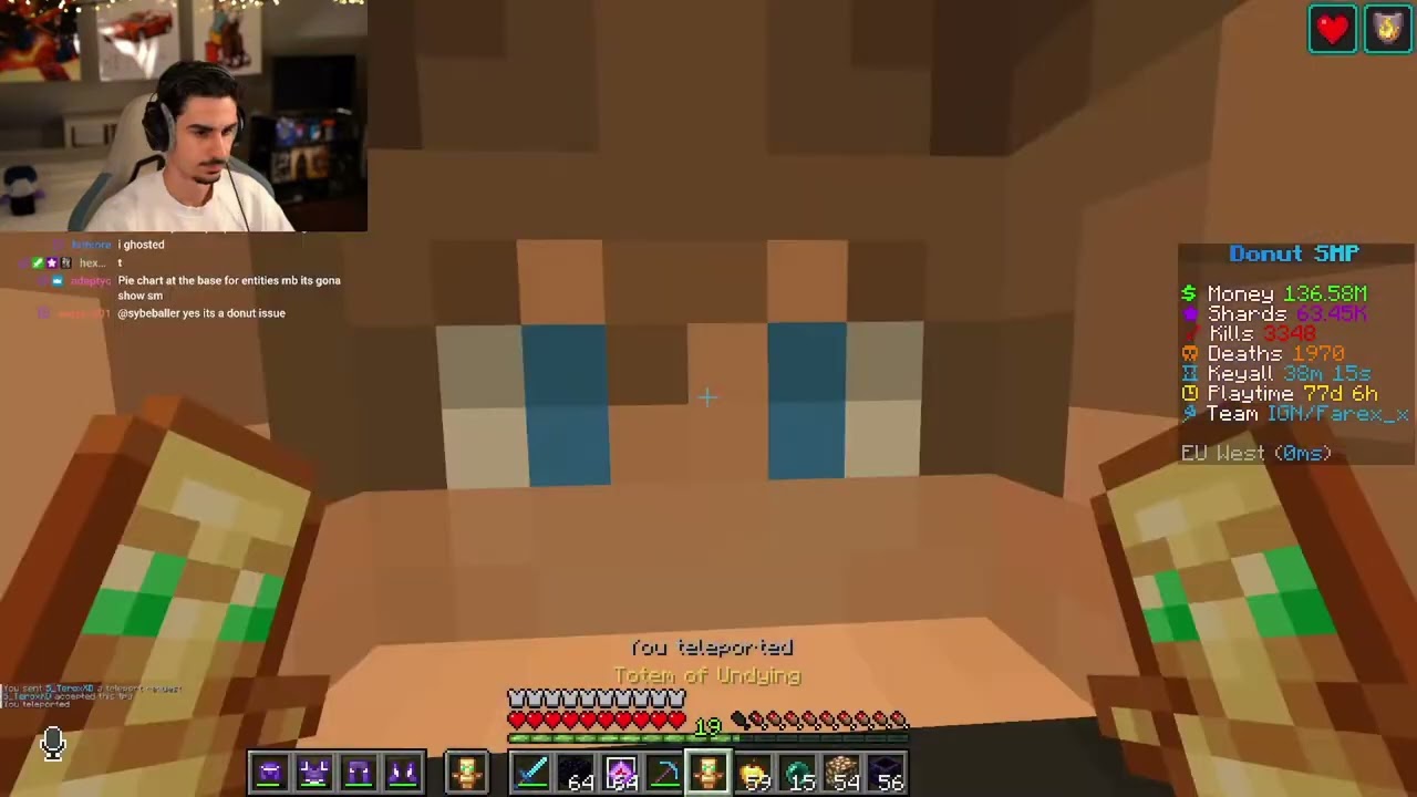 Farex at base ( too laggy for him )