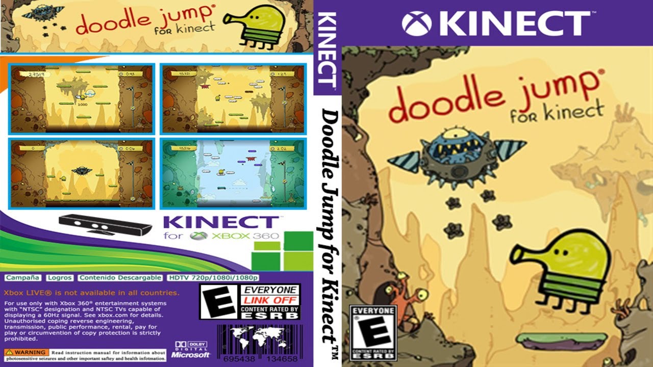 Doodle Jump for Kinect (2011) - Full Gameplay | XBOX 360 | Kinect |  UHD | 4K |