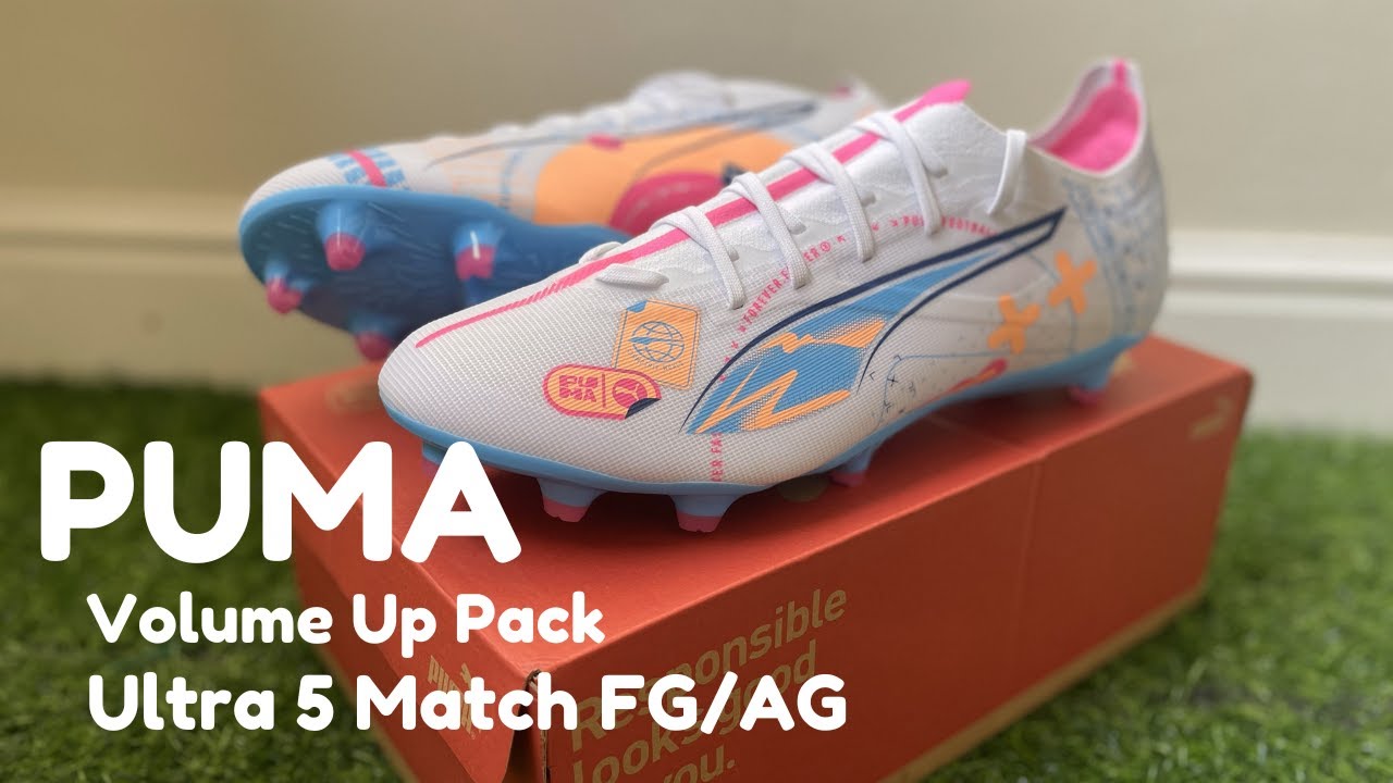 PUMA Ultra 5 Match FG/AG Football Boots + on feet - Volume Up Pack