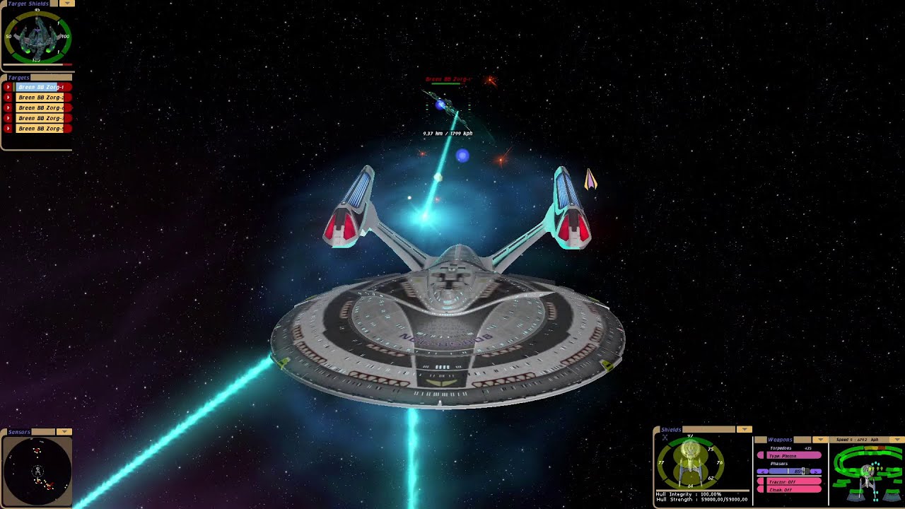 USS Archangel vs Breen Armada | KM | Star Trek Bridge Commander