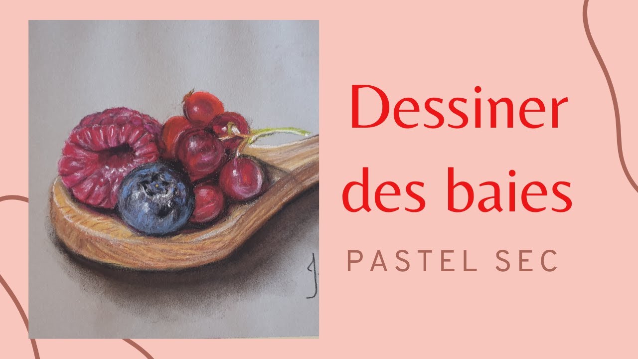Comment dessiner des fruits en pastel sec (Speed drawing)