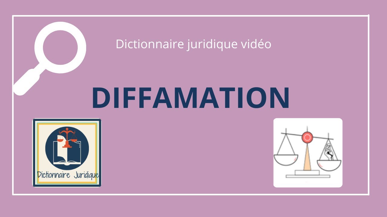 Qu'est-ce que la DIFFAMATION  ?  La minute de droit pénal🔤
