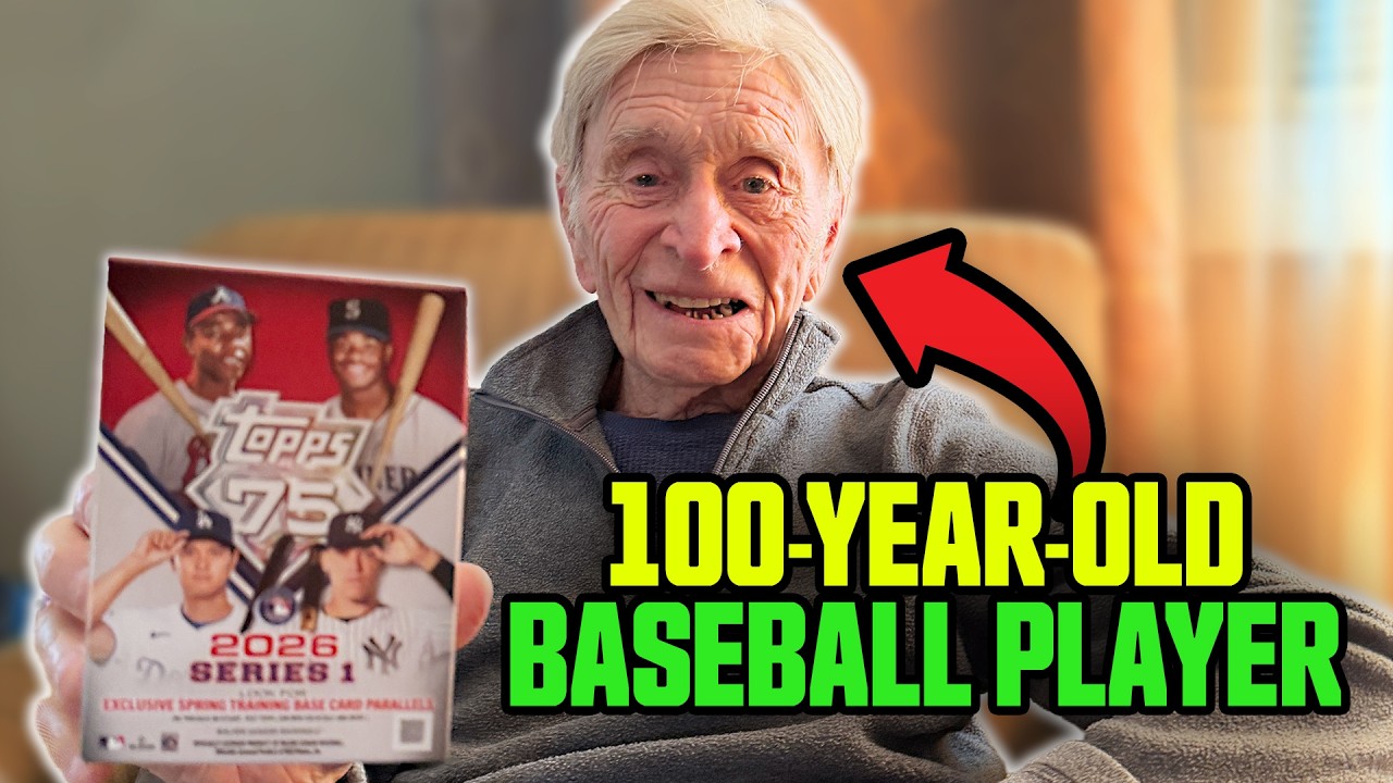 100-YEAR-OLD BASEBALL LEGEND OPENS UNRELEASED TRADING CARDS 🥹