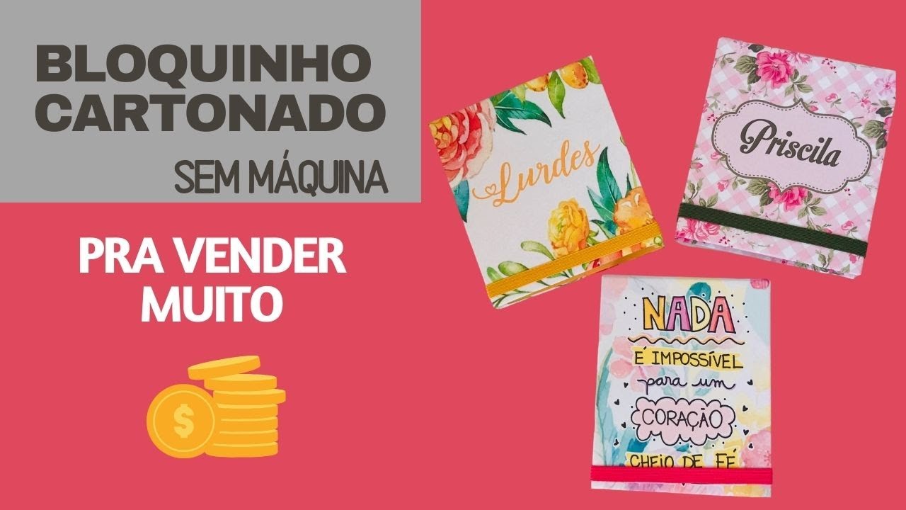 Como fazer Bloquinho Cartonado - SEM Máquinas