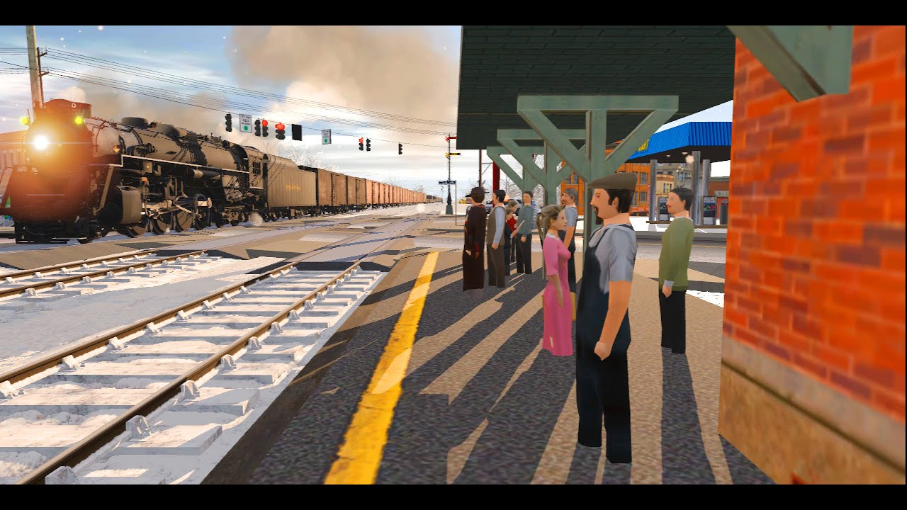 Trainz 2019 Railfanning S06 E15: NKP, N&W, Small Siding Station, 4-Way Wig Way Railroad Crossing