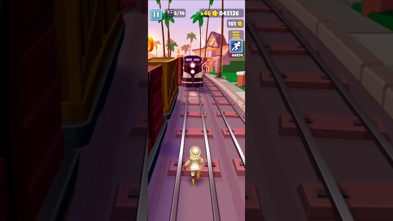subway surfers back running in subway surfers 