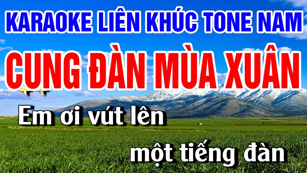 Liên Khúc Cung Đàn Mùa Xuân Karaoke Remix Nhạc Sống Khánh My | Dễ Hát Nhất