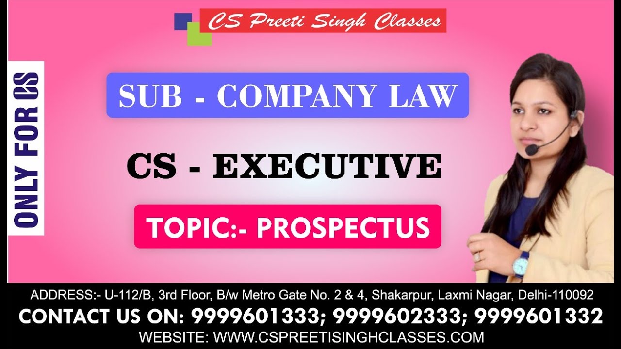 CS executive video lectures  | company law pen drive classes | executive online lectures | best cs