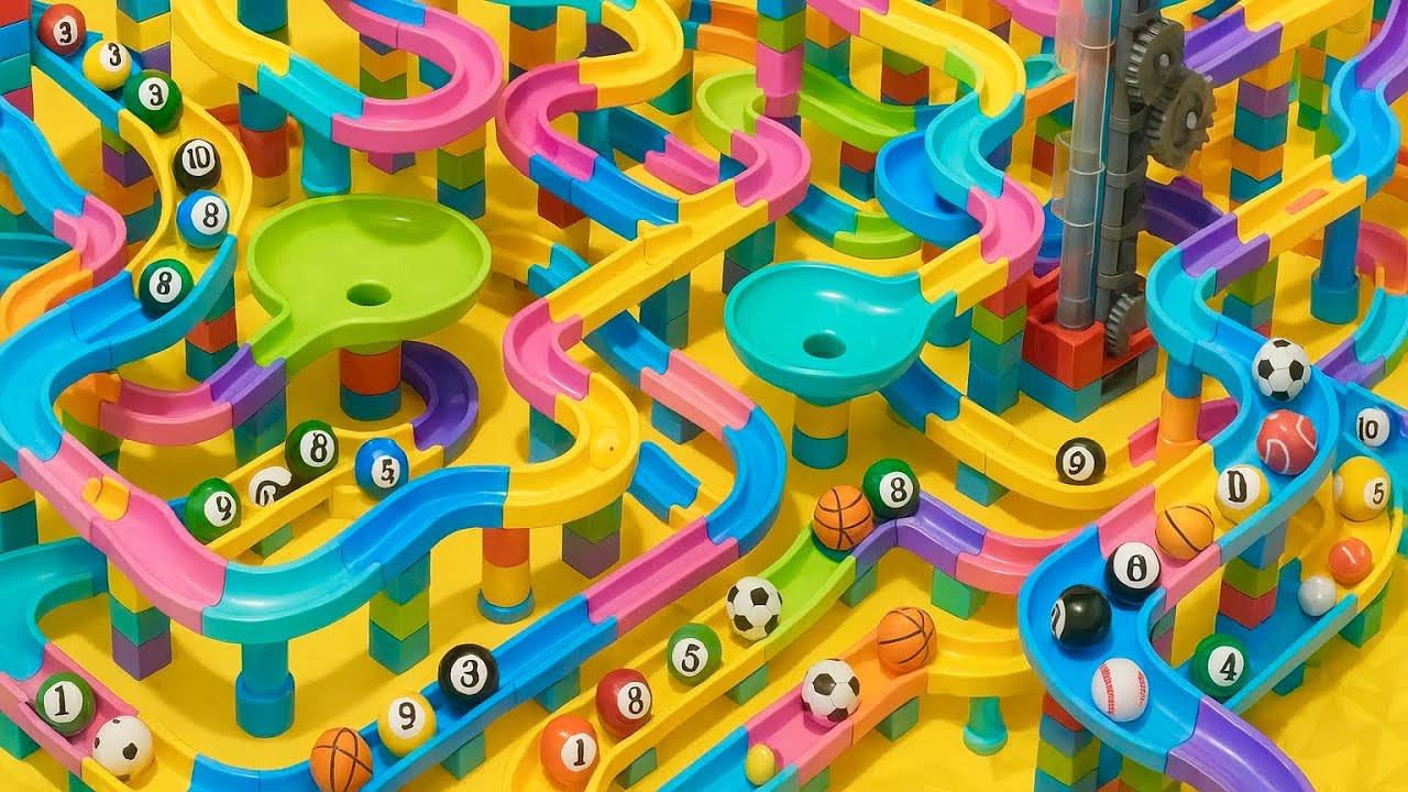Marble Run ASMR – Continuous Calm Flow