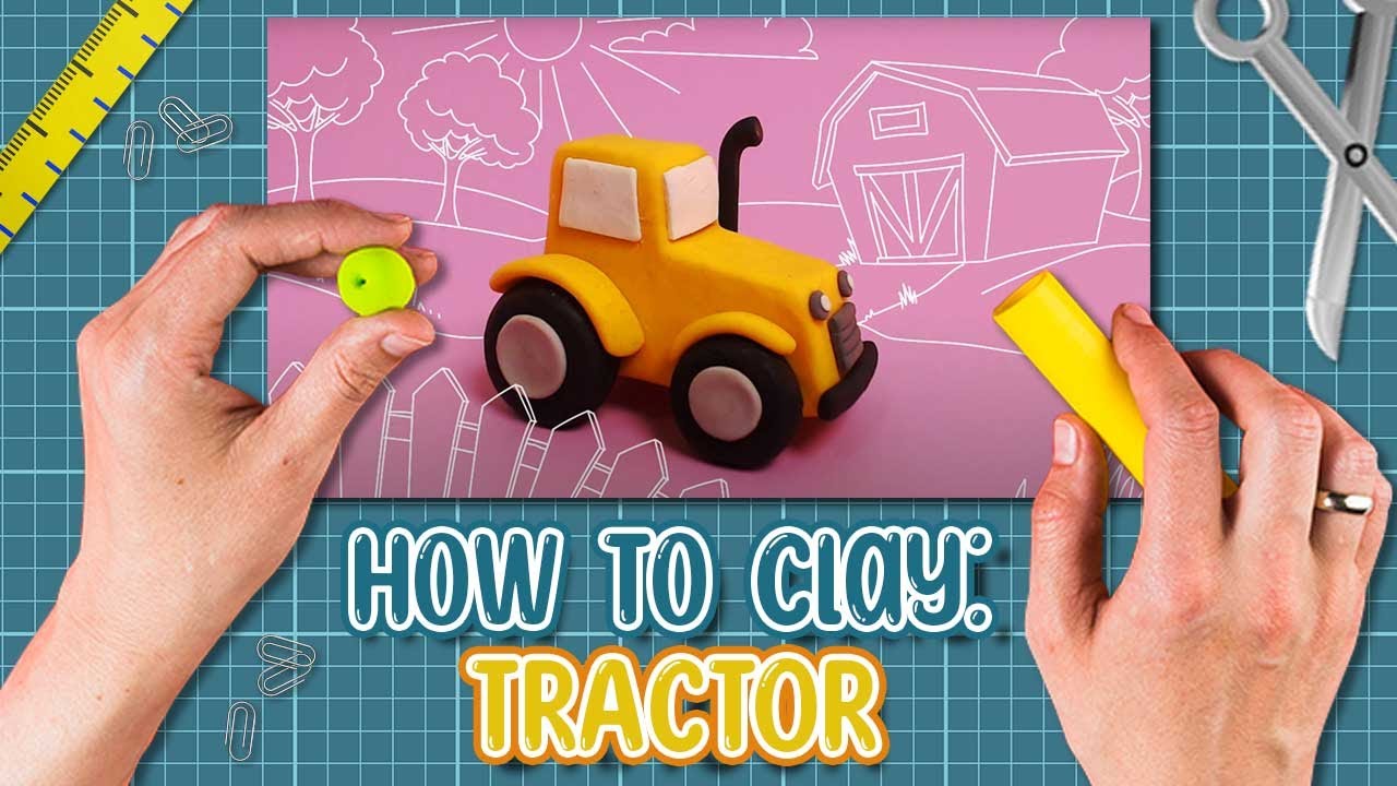 🚜 How To Make A Clay Tractor - Fun & Easy Way!