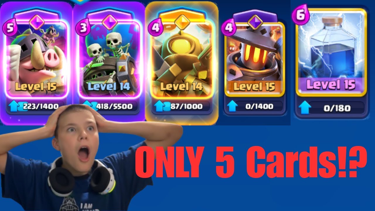 FIVE CARD CLASH ROYALE!?