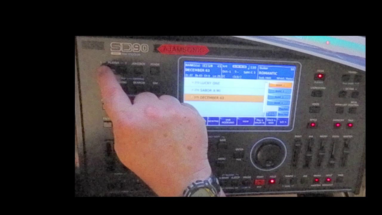 Ketron SD90. Inserting an mp3, wave or MIDI file into a Registration. #OBS
