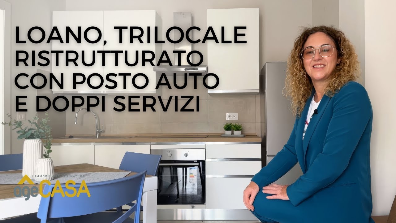 Loano, Trilocale ristrutturato con doppi servizi e posto auto #caseinvendita #loano #hometour