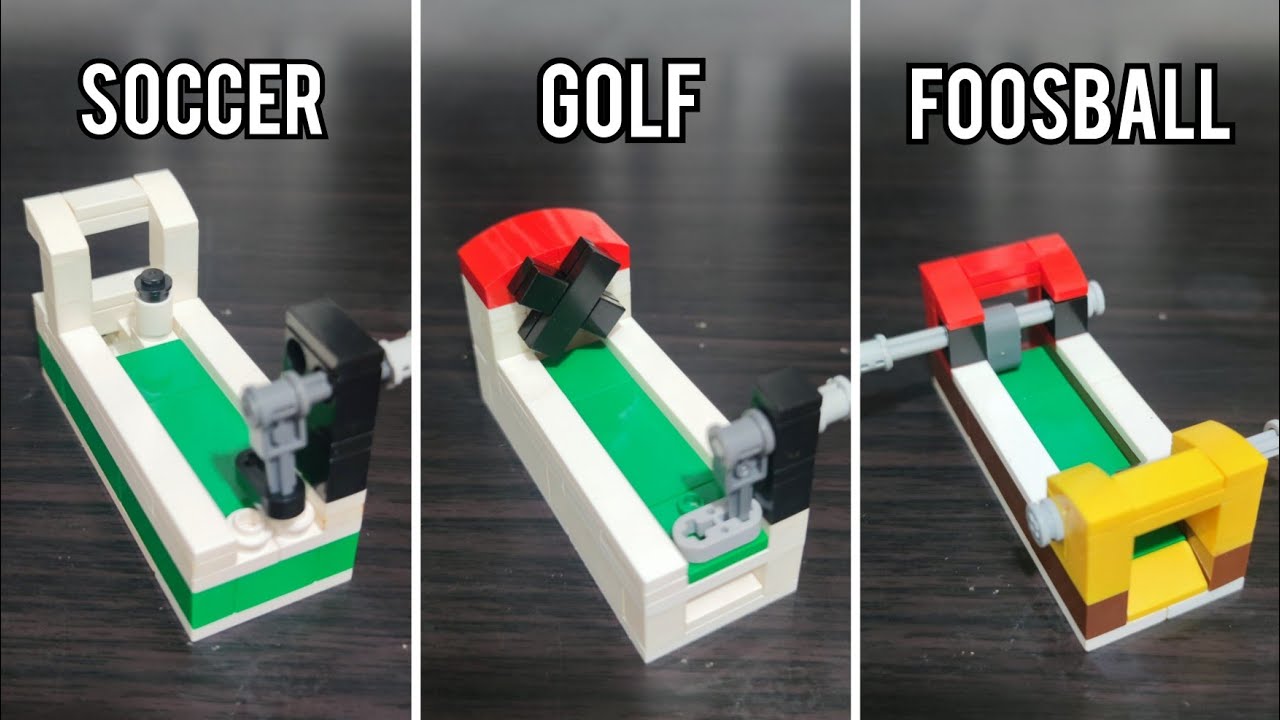 How to Build 3 Mini Lego Arcade Games! - Working