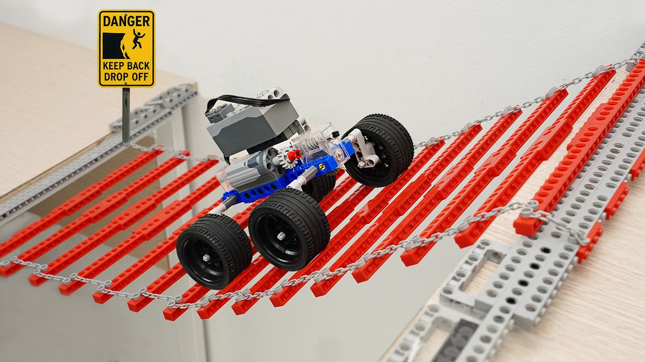NEW 18 Lego Technic Car Chain bridge Challenges | JK Lego Technic