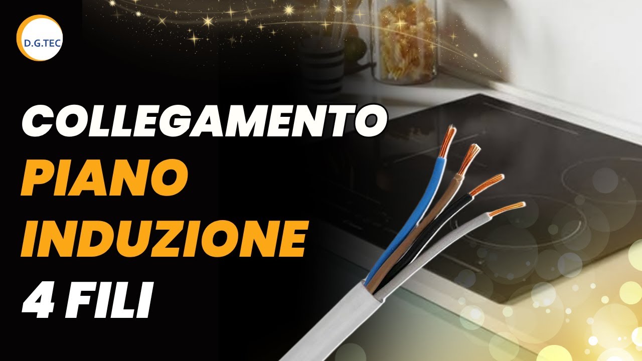 Collegamento piano induzione 4 fili