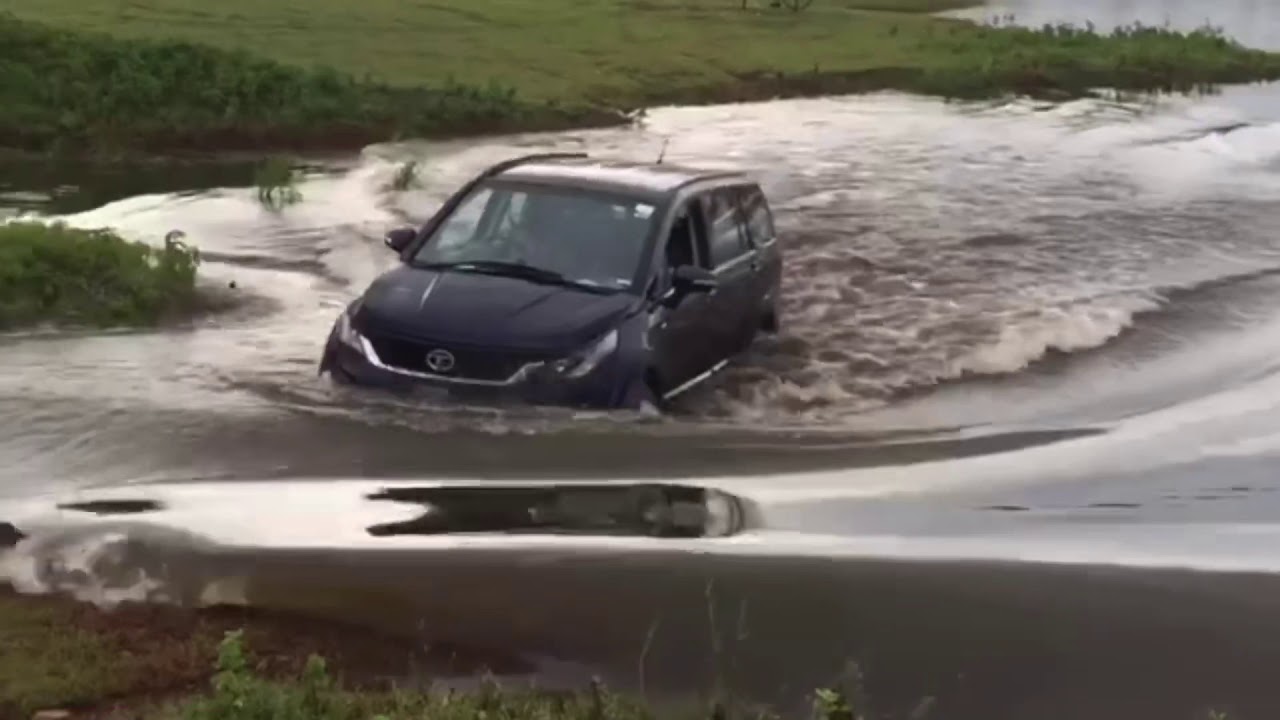Power of TATA HEXA 4x4 water wading capacity and off-roading skills