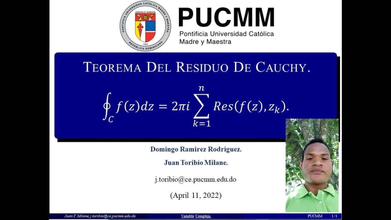 TEOREMA DEL RESIDUO DE CAUCHY  | Variables Complejas.